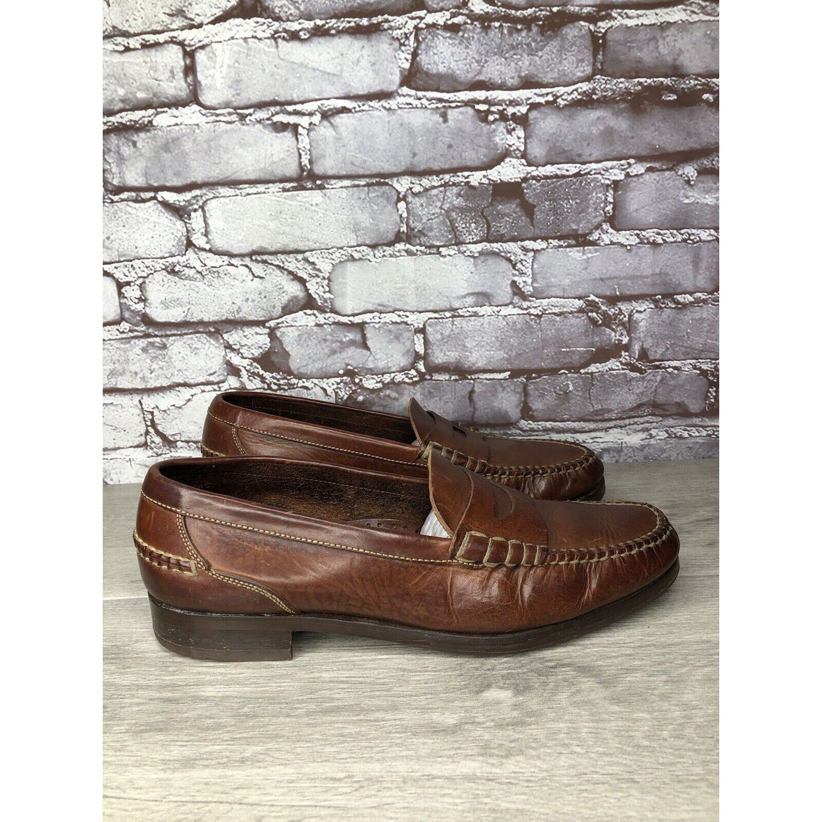 Cole Haan Cole Haan Dark Brown Leather Penny Loafers Casual Shoes Men’ Size US 11.5 / EU 44-45 - 16 Thumbnail