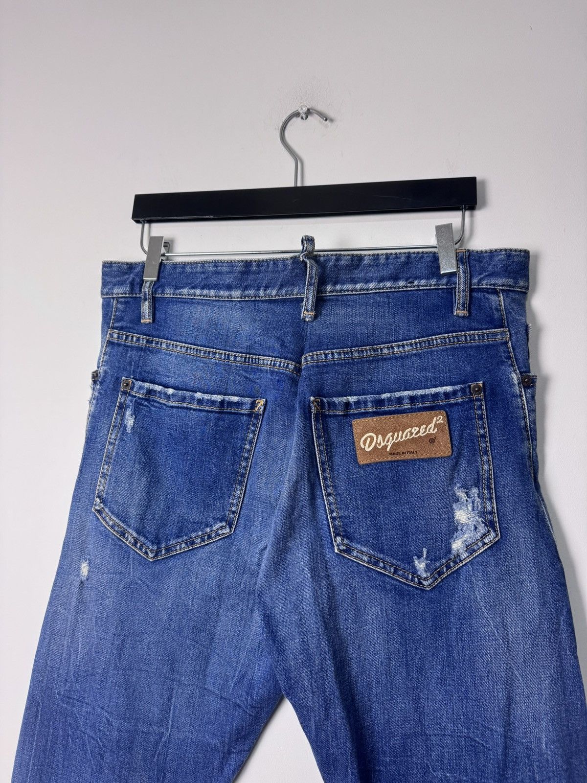 Dsquared2 00s Dsquared2 Faded Distressed Denim Jeans Size US 31 - 8 Thumbnail