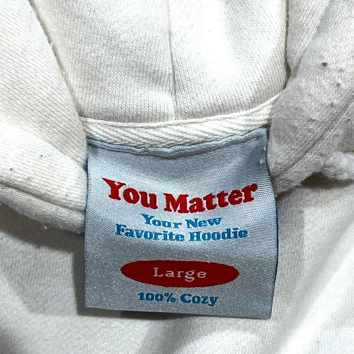 Designer You Matter White w/ Rainbow Lettering Hoodie Size US L / EU 52-54 / 3 - 6 Thumbnail
