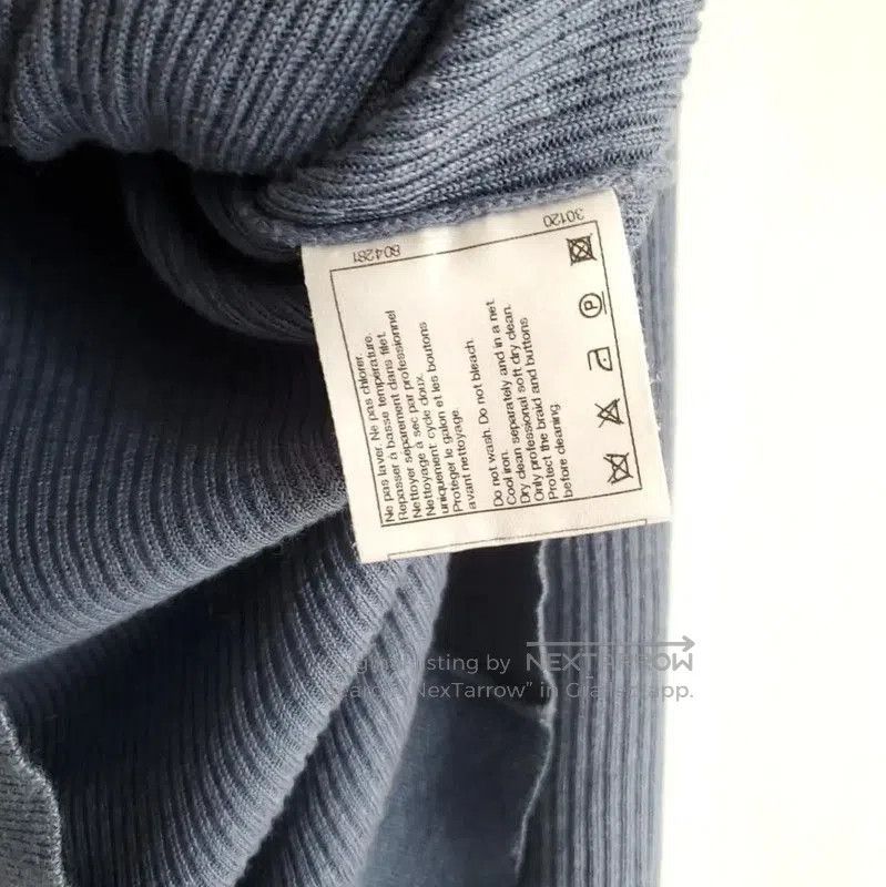 Chanel Chanel Blue Cotton Logo Long Sleeve Pullover . Size S / US 4 / IT 40 - 6 Thumbnail
