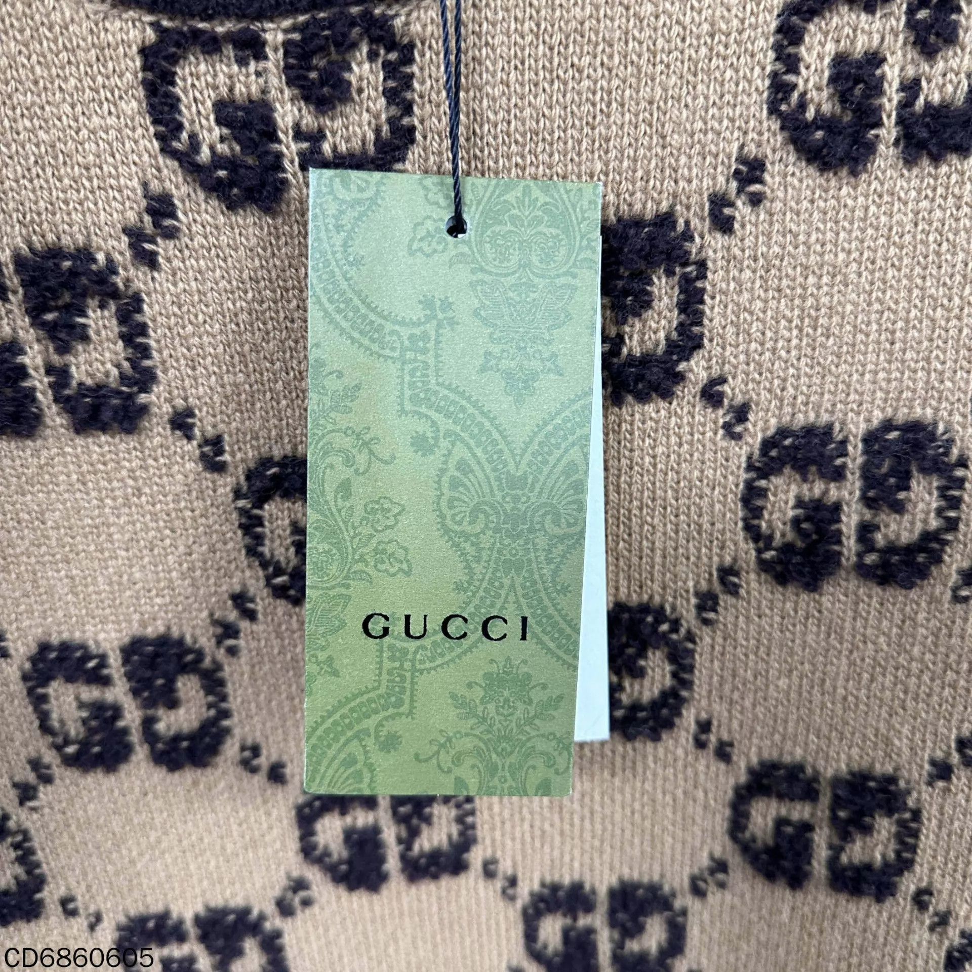 Gucci GUCCI Flocked All-Over Logo Gold Button Dress L Size L / US 10 / IT 46 - 6 Thumbnail