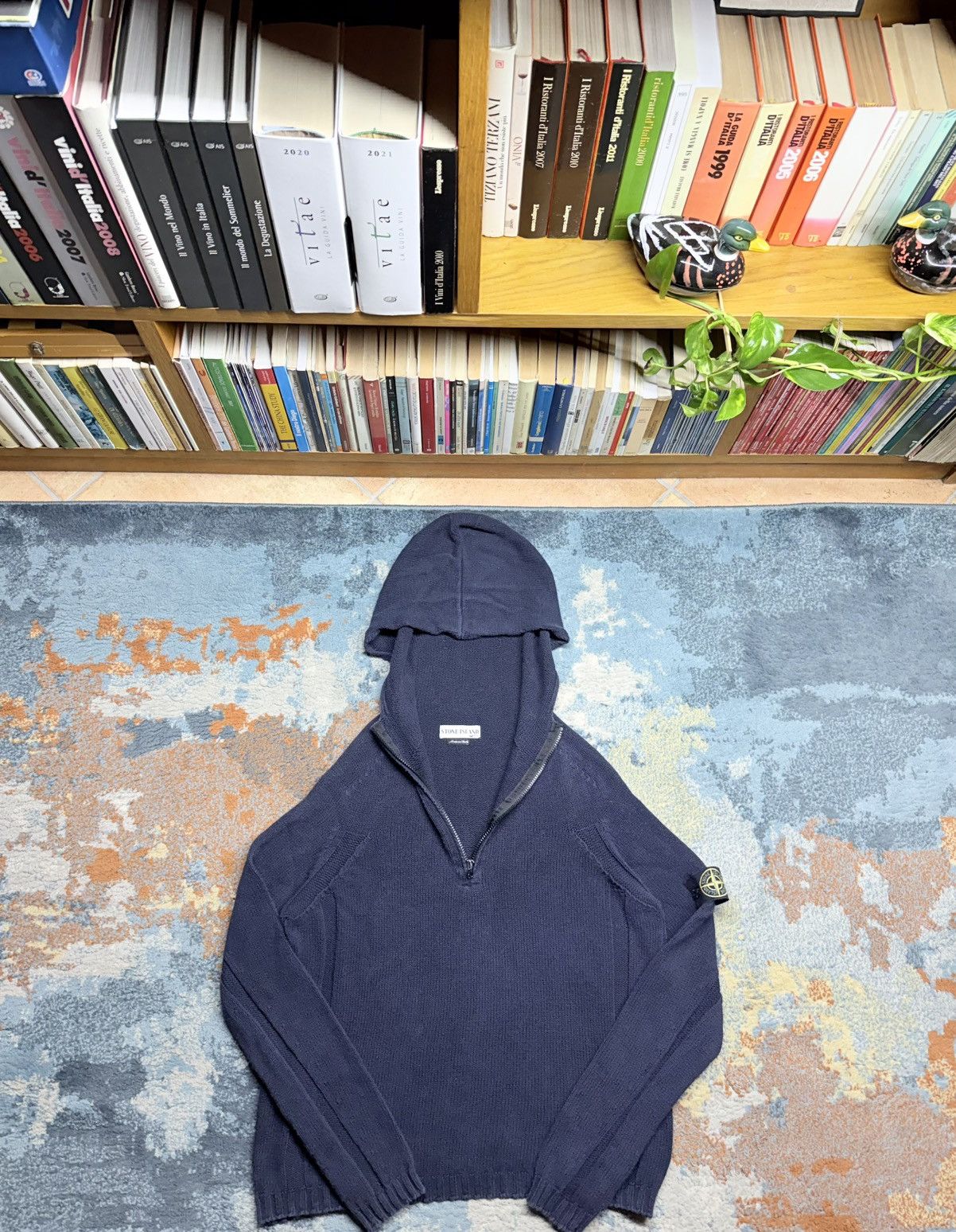 Stone Island Vintage Stone Island SS 2003 1/4 Half Zip Hoodie Size US M / EU 48-50 / 2 - 5 Thumbnail