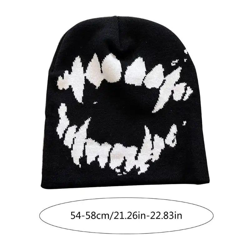 Japanese Brand × Vintage Knitted Jacquard Gothic Pattern Hat Size ONE SIZE - 2 Thumbnail
