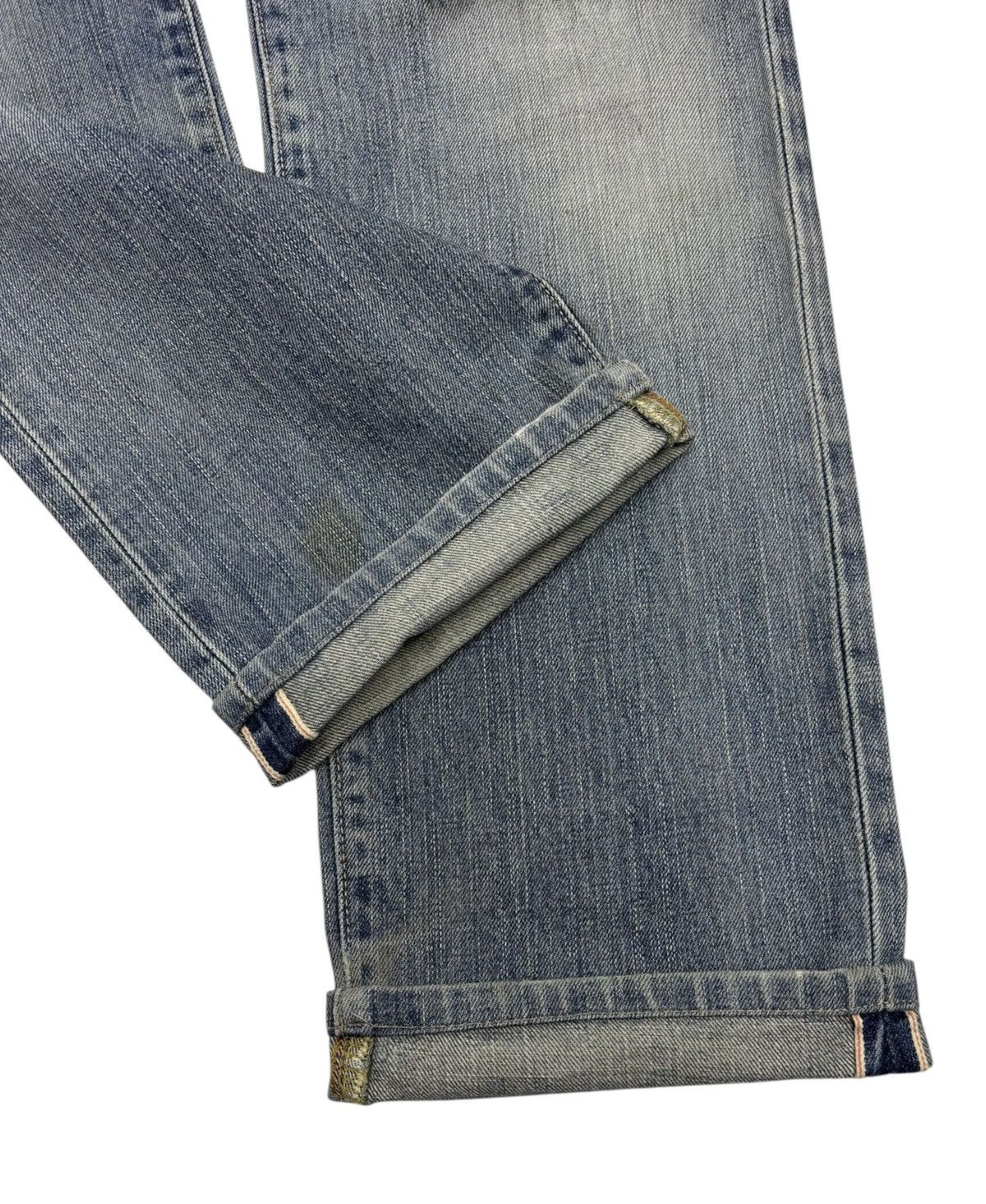 14th Addiction 🔥EDWIN 505xx SELVEDGE BAGGY DISTRESSED DENIM JEANS Size US 30 / EU 46 - 9 Thumbnail