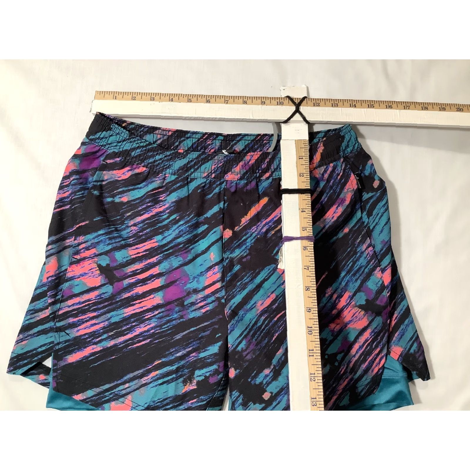 Vintage Maamgic Shorts Mens Small Athletic Running Swim Active Liner Drawstring Pockets Size US 29 - 6 Thumbnail