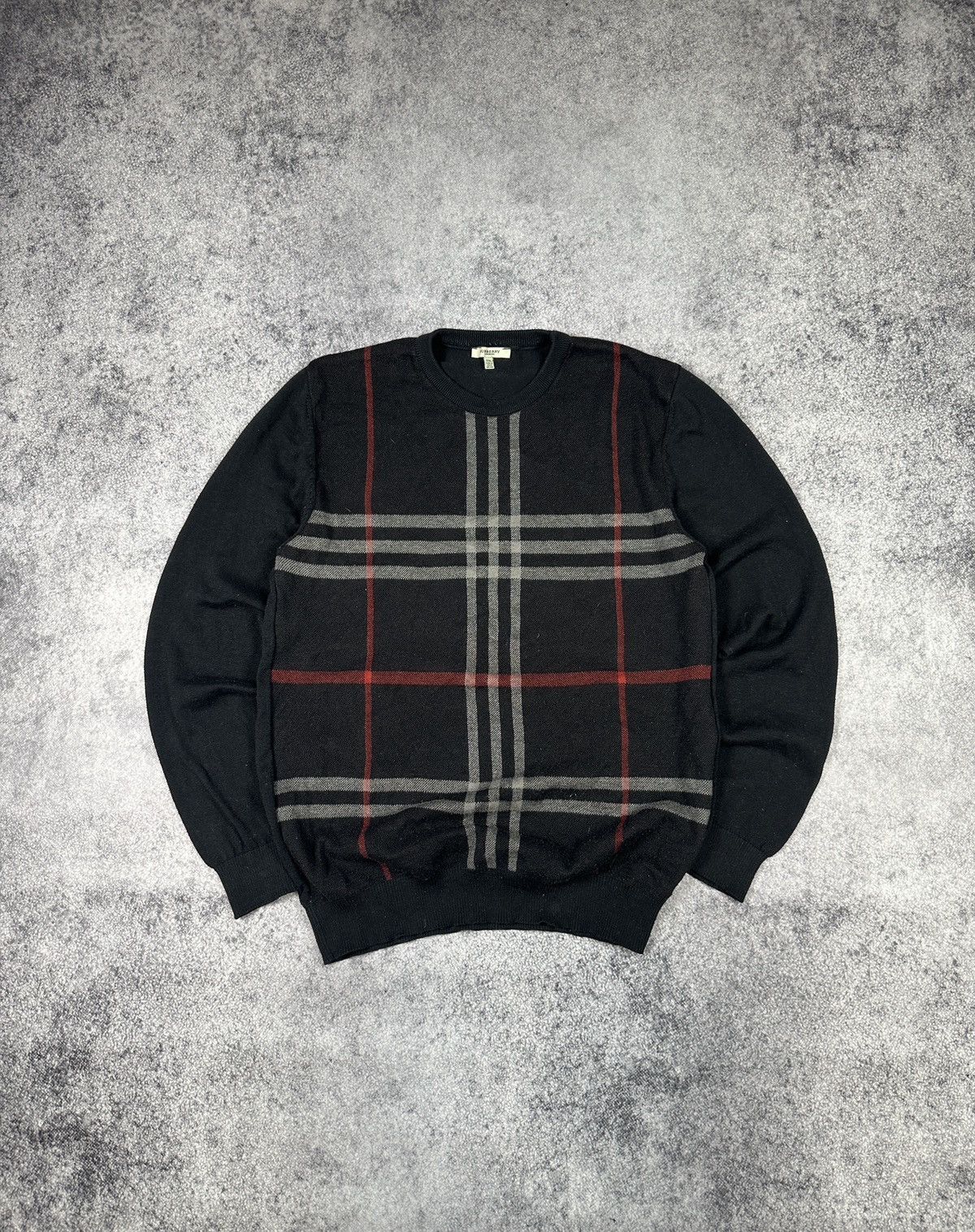 Burberry Vintage Burberry Check Sweater Streetwear Luxury XL Casual Size US XL / EU 56 / 4 - 1 Thumbnail
