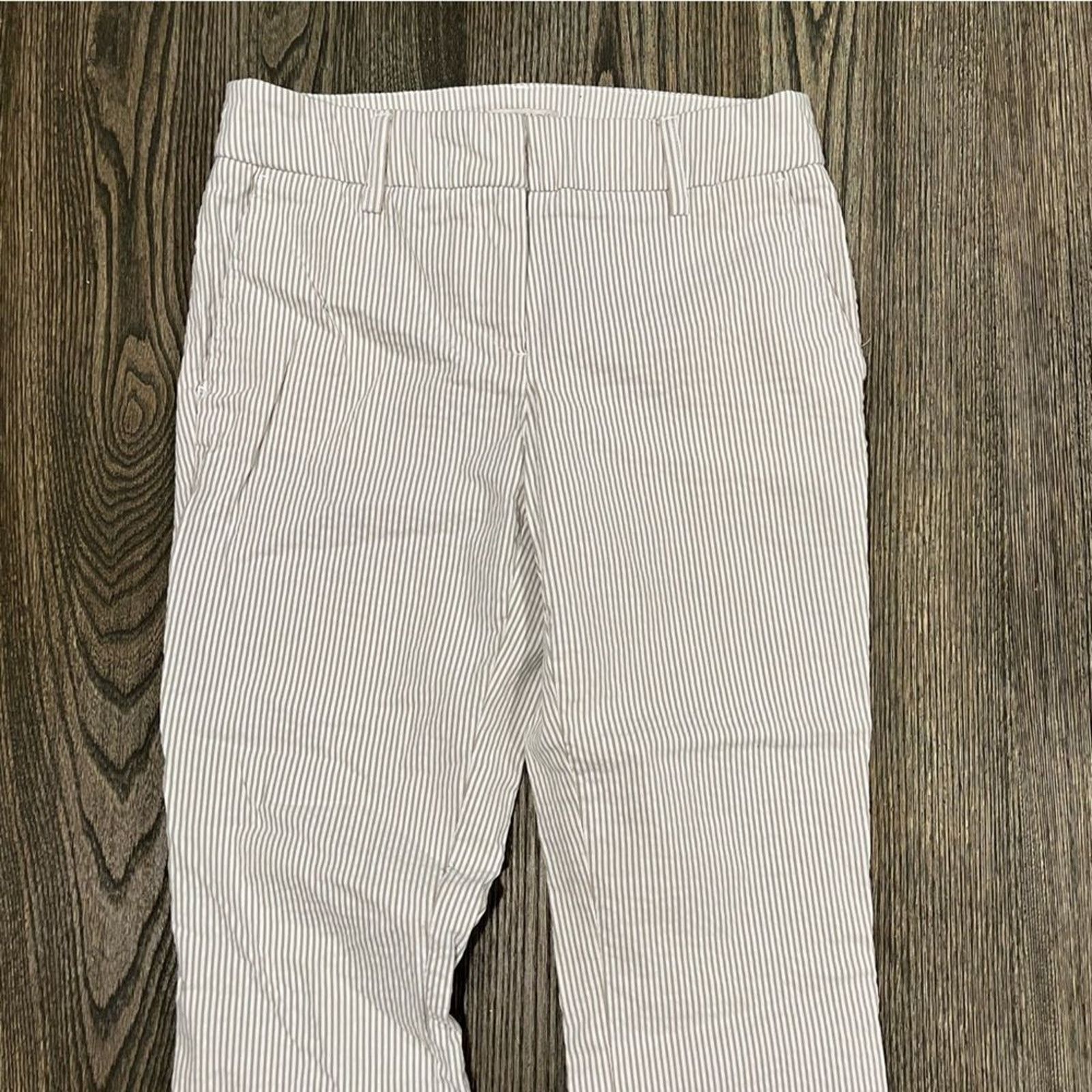 Vintage Eliane Rose Womens Straight Pants Flat Front Striped Size 4 Size 27" / US 4 / IT 40 - 3 Thumbnail