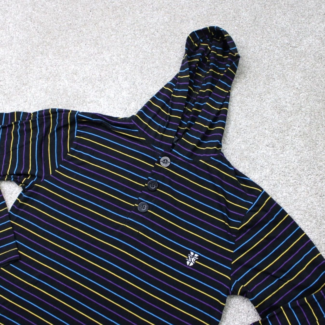 Vintage Blizzard StarCraft II Hoodie Mens Medium Black Striped Hooded Sweatshirt Size US M / EU 48-50 / 2 - 2 Thumbnail