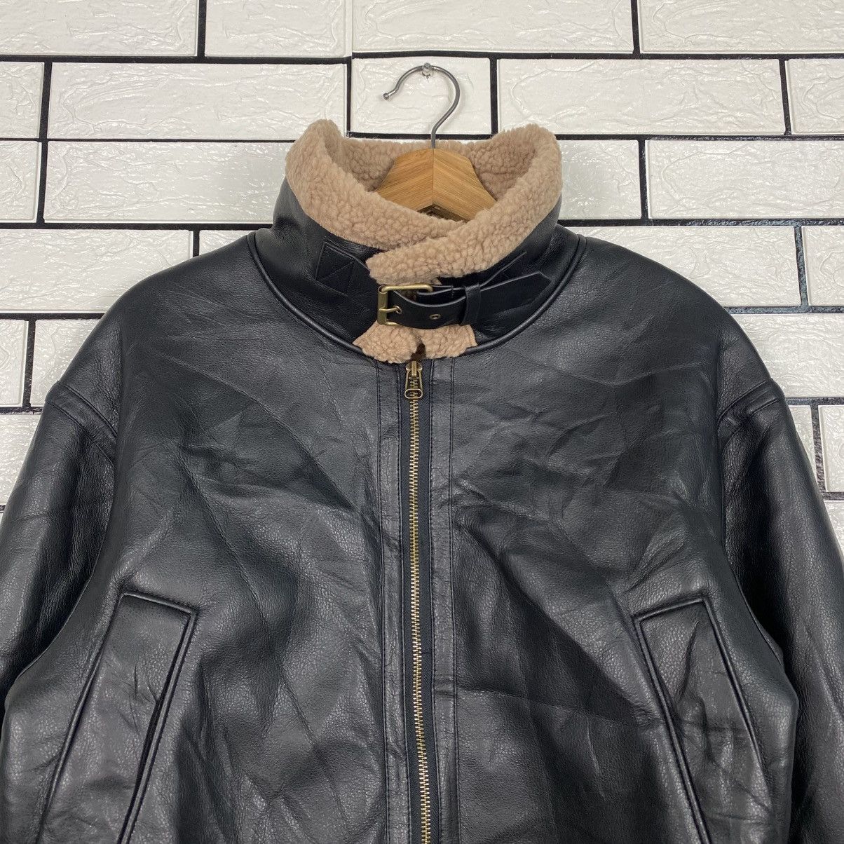Japanese Brand 📌Vintage Biker Leather Soft Leather Jacket GU Japan Blanket Size US M / EU 48-50 / 2 - 4 Thumbnail