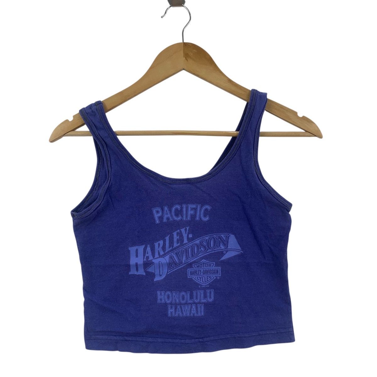 Harley Davidson Vintage 1995 HARLEY DAVISON Honolulu Hawaii Tank Top Tee Size S / US 4 / IT 40 - 4 Thumbnail