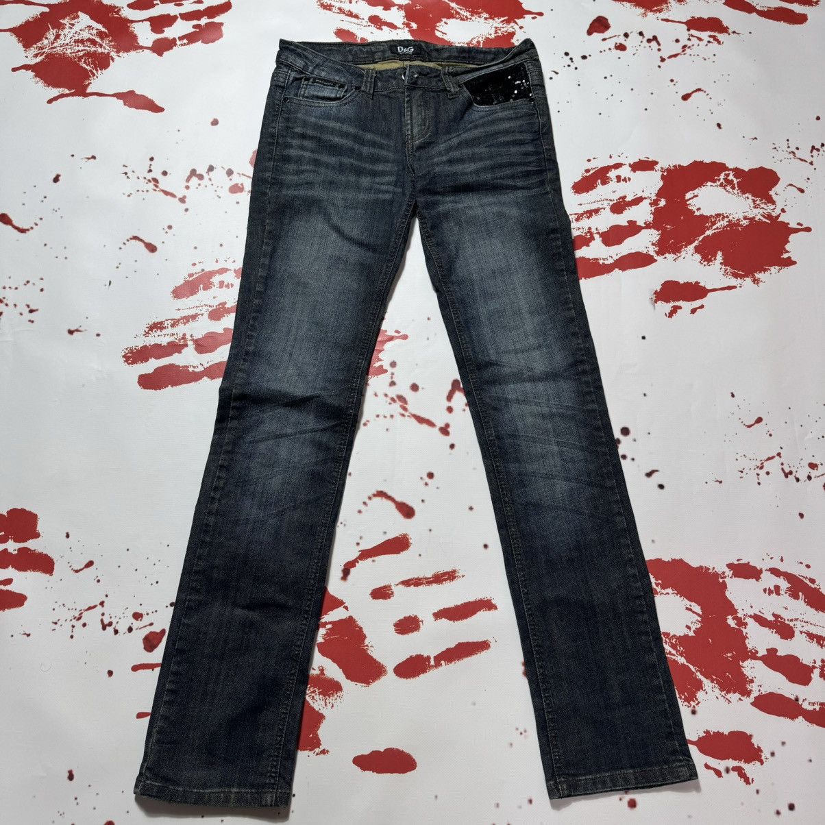 Dolce & Gabbana vintage 90s dolce gabbana woman big logo flared jeans Size 29" - 5 Thumbnail