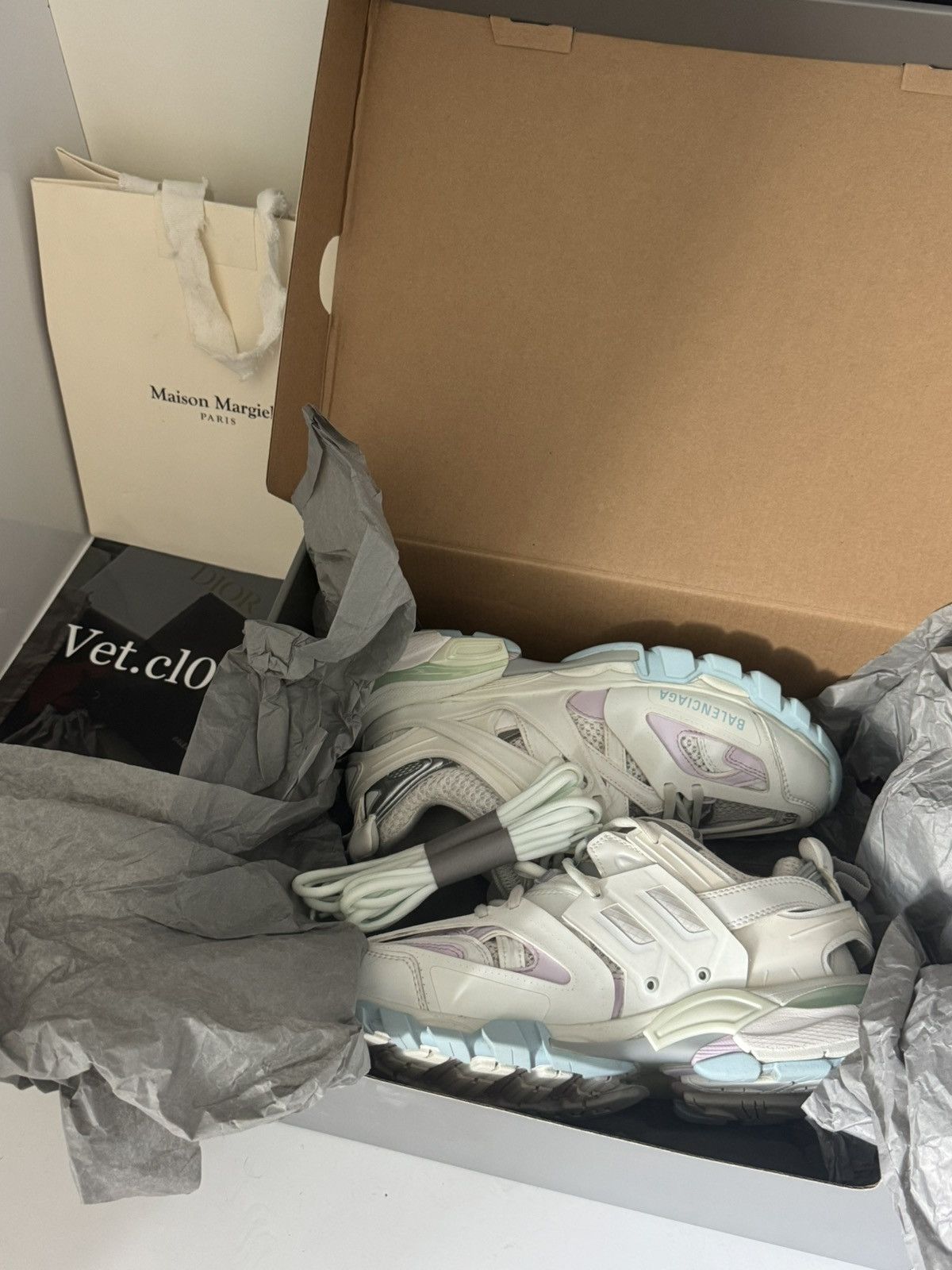 Balenciaga ✅Balenciaga track 1 white light blue 38 Size US 8 / IT 38 - 9 Thumbnail