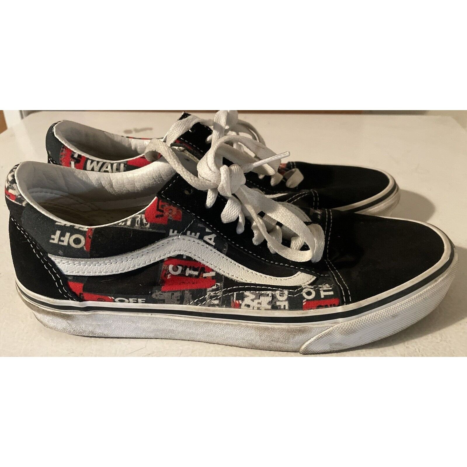 Vans Vans Old Skool Wireframe Skulls Black&White Skate