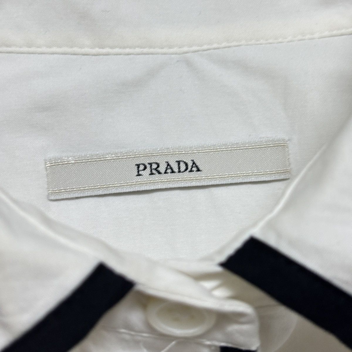 Prada Prada S/S 2008 Fairy Collar Elastic Shirt Size M / US 6-8 / IT 42-44 - 4 Thumbnail