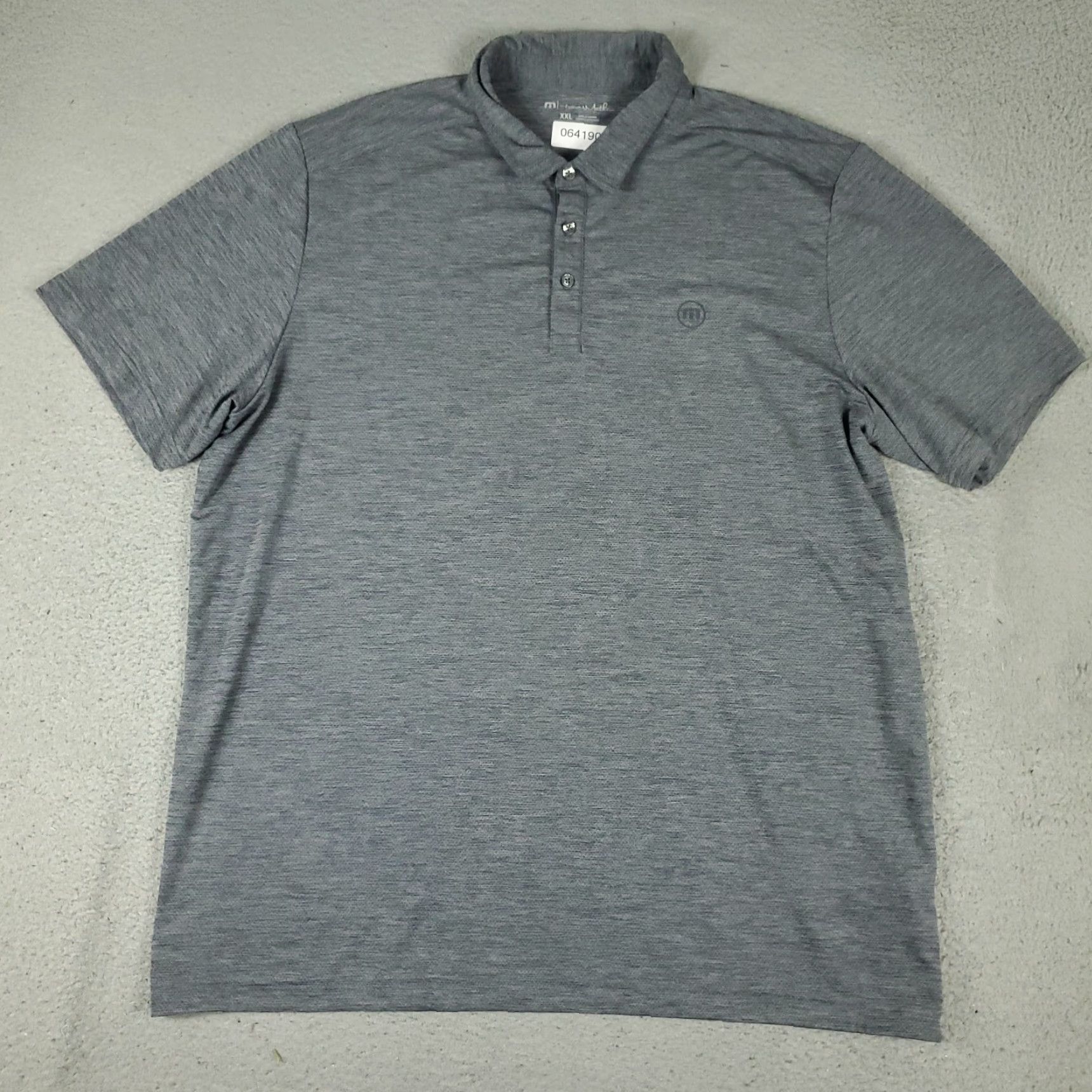 TravisMathew Travis Mathew Polo Shirt Size 2XL Mens Gray Polyester Golf Short Sleeve Size US XXL / EU 58 / 5 - 2 Thumbnail