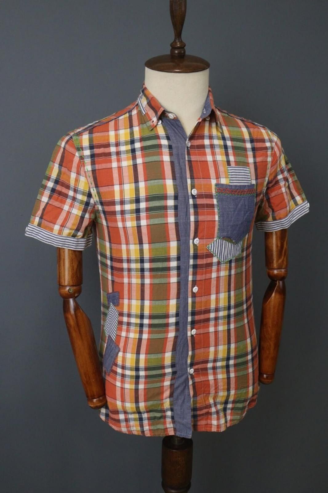 Desigual Desigual Multi Plaid 100% Cotton Button Down Shirt Size S Size US S / EU 44-46 / 1 - 7 Thumbnail
