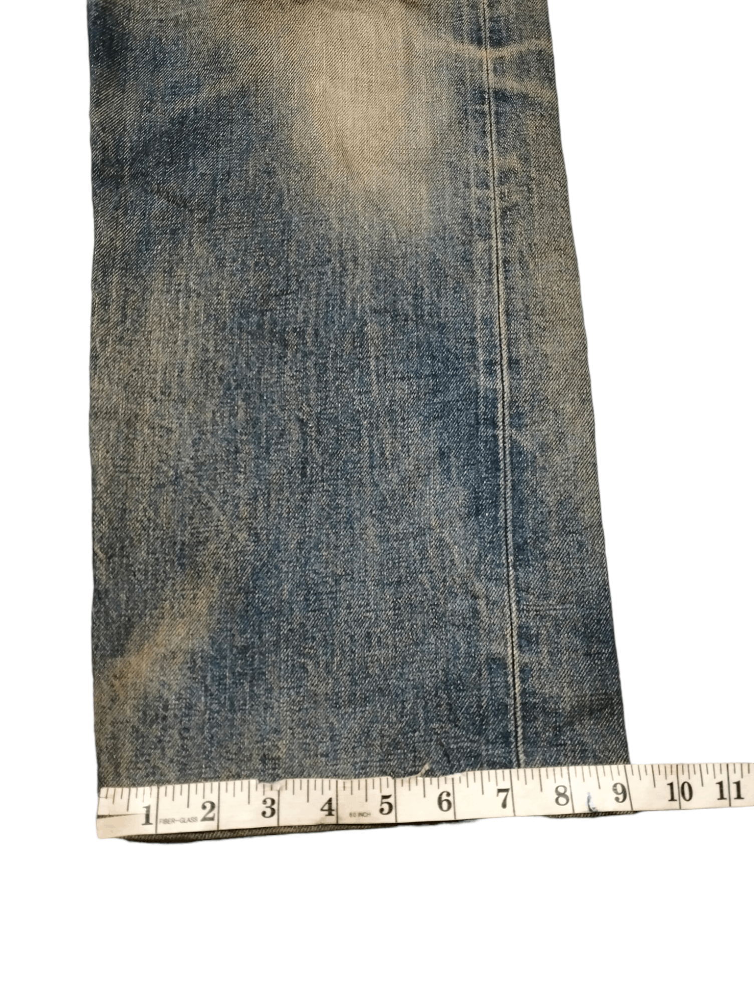 Japanese Brand Vintage Acoustic Salvage Distressed Denim Pants Size US 33 - 23 Thumbnail