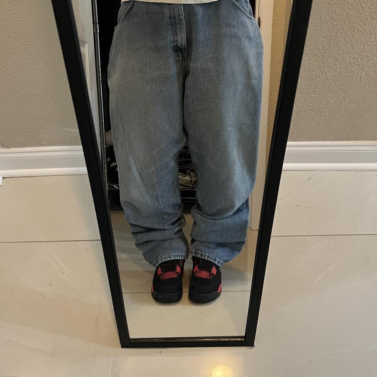 Vintage × Wrangler Vintage 2000s baggy Medium Wash Skater Style Denim Jeans! Size US 38 / EU 54 - 1 Thumbnail