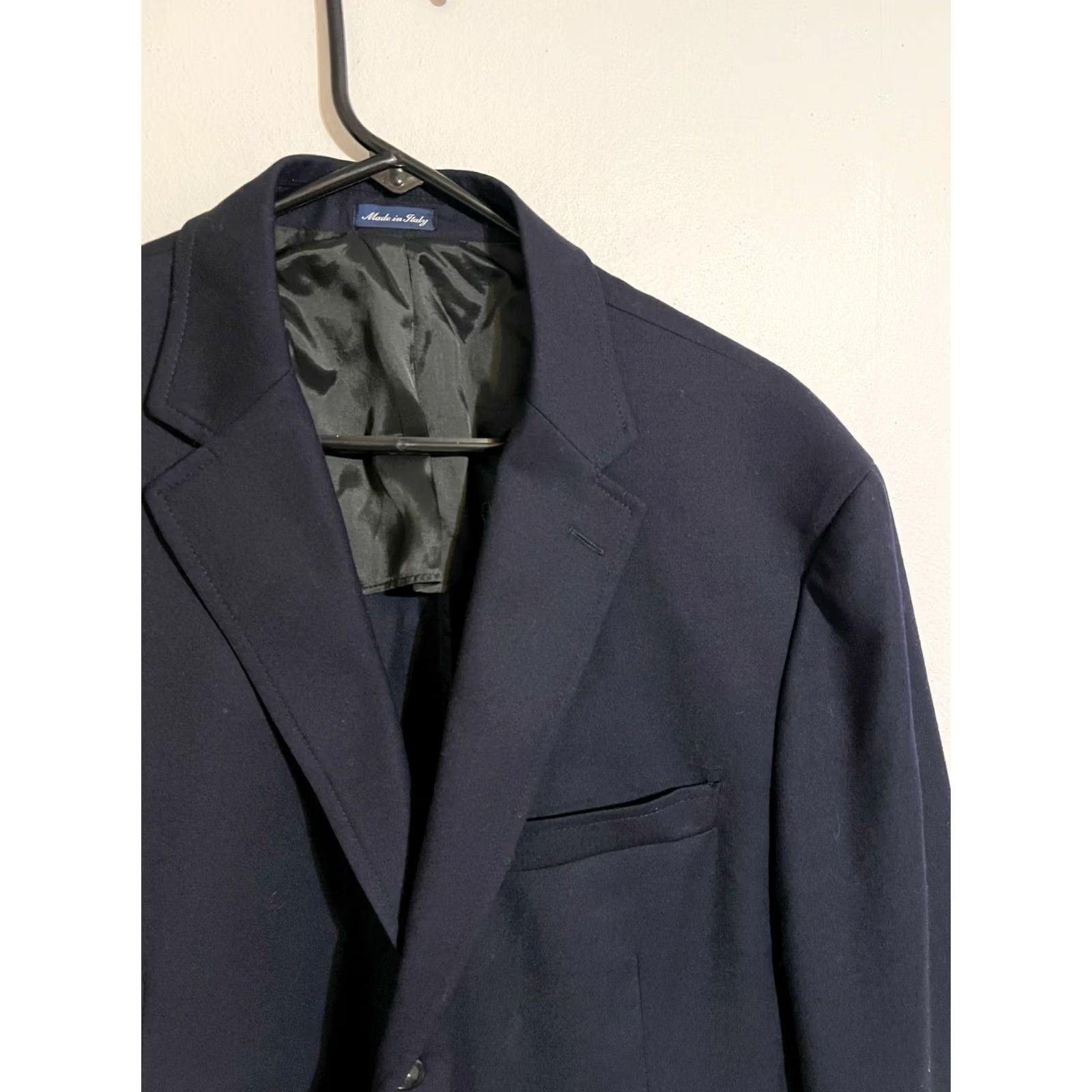Polo Ralph Lauren VINTAGE Polo Ralph Lauren Jacket Blazer Coat - Navy Wool Made in Italy - Men's XL Size US XL / EU 56 / 4 - 2 Thumbnail