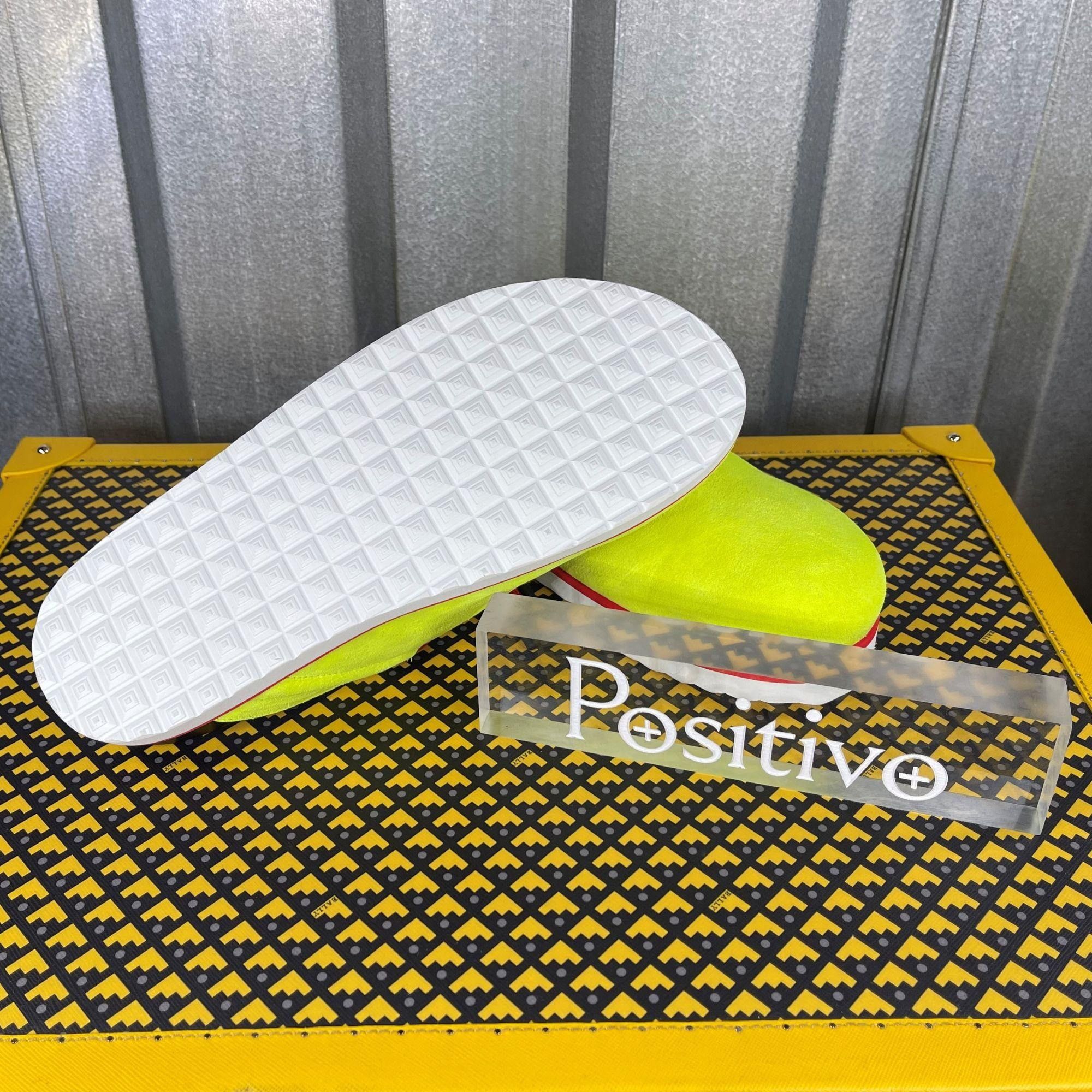 Buscemi Buscemi Pietro Neon Yellow Suede Slippers US 8 EU 41 Size US 8 / EU 41 - 5 Thumbnail