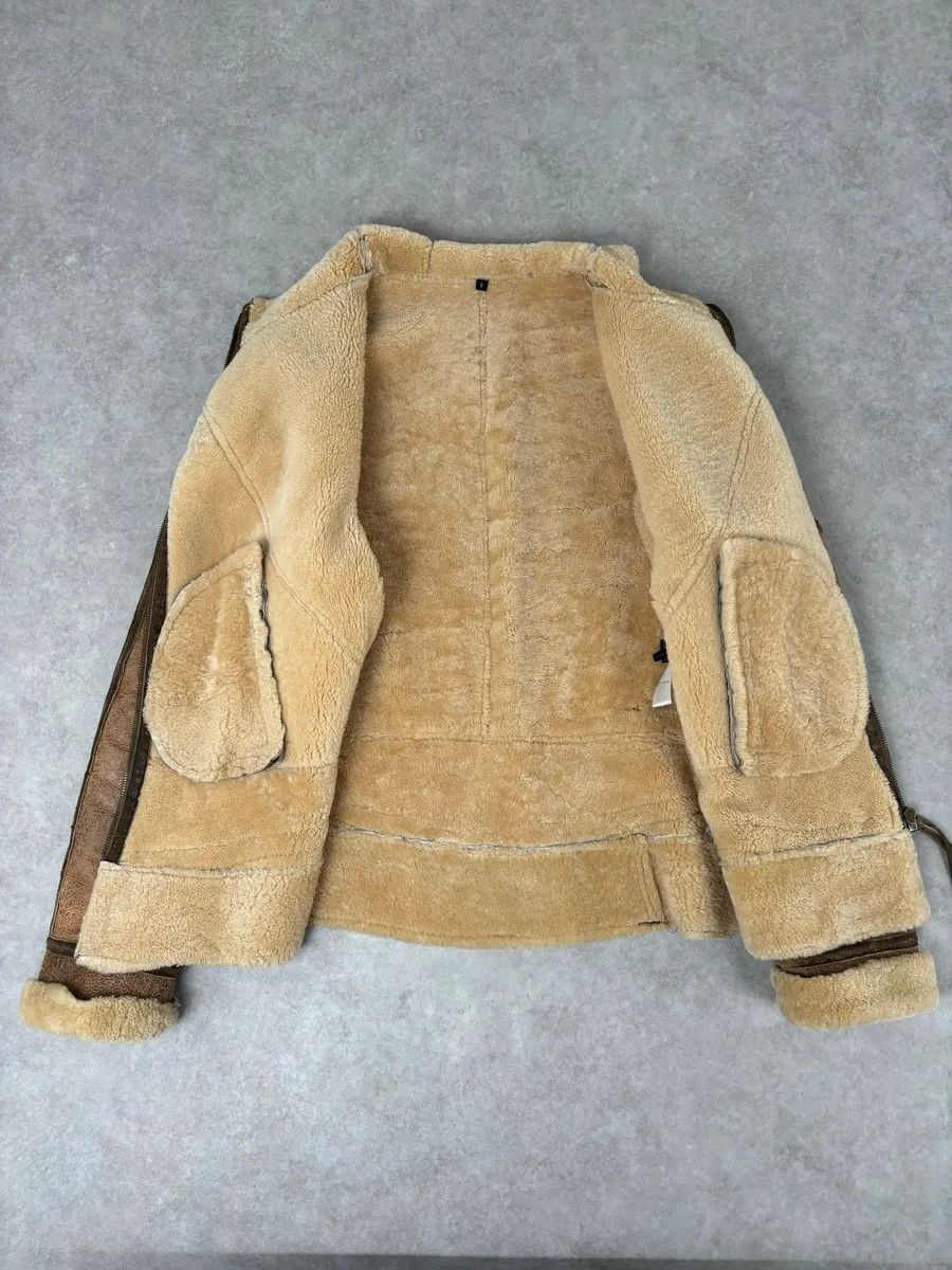 Roberto Cavalli 2000s Roberto Cavalli Brown Pure Shearling Leather Jacket Size XS / US 0-2 / IT 36-38 - 8 Thumbnail