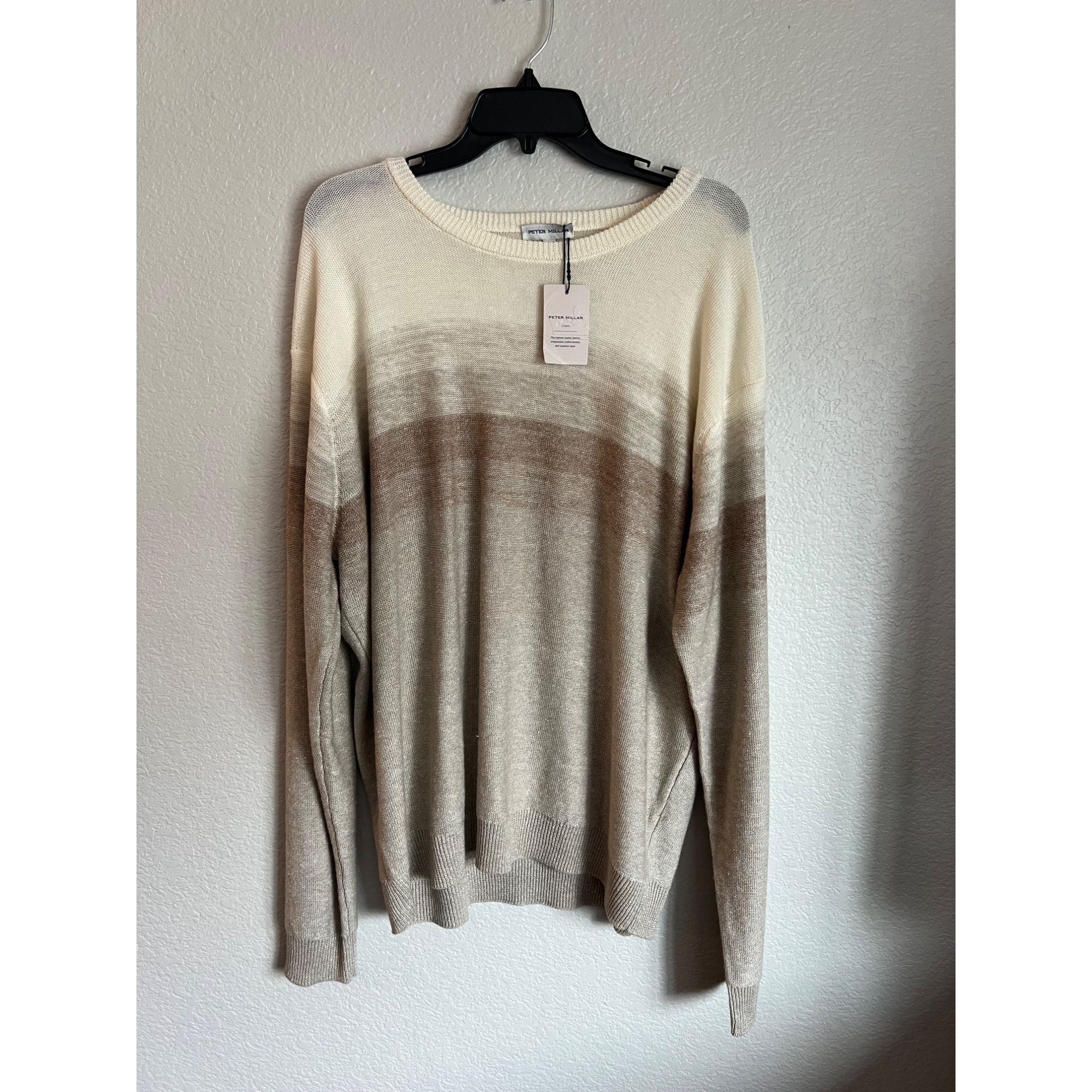 Peter Millar Peter Millar Dégradé Stripe Wool & Linen Crewneck Sweater Me Size US XXL / EU 58 / 5 - 2 Thumbnail