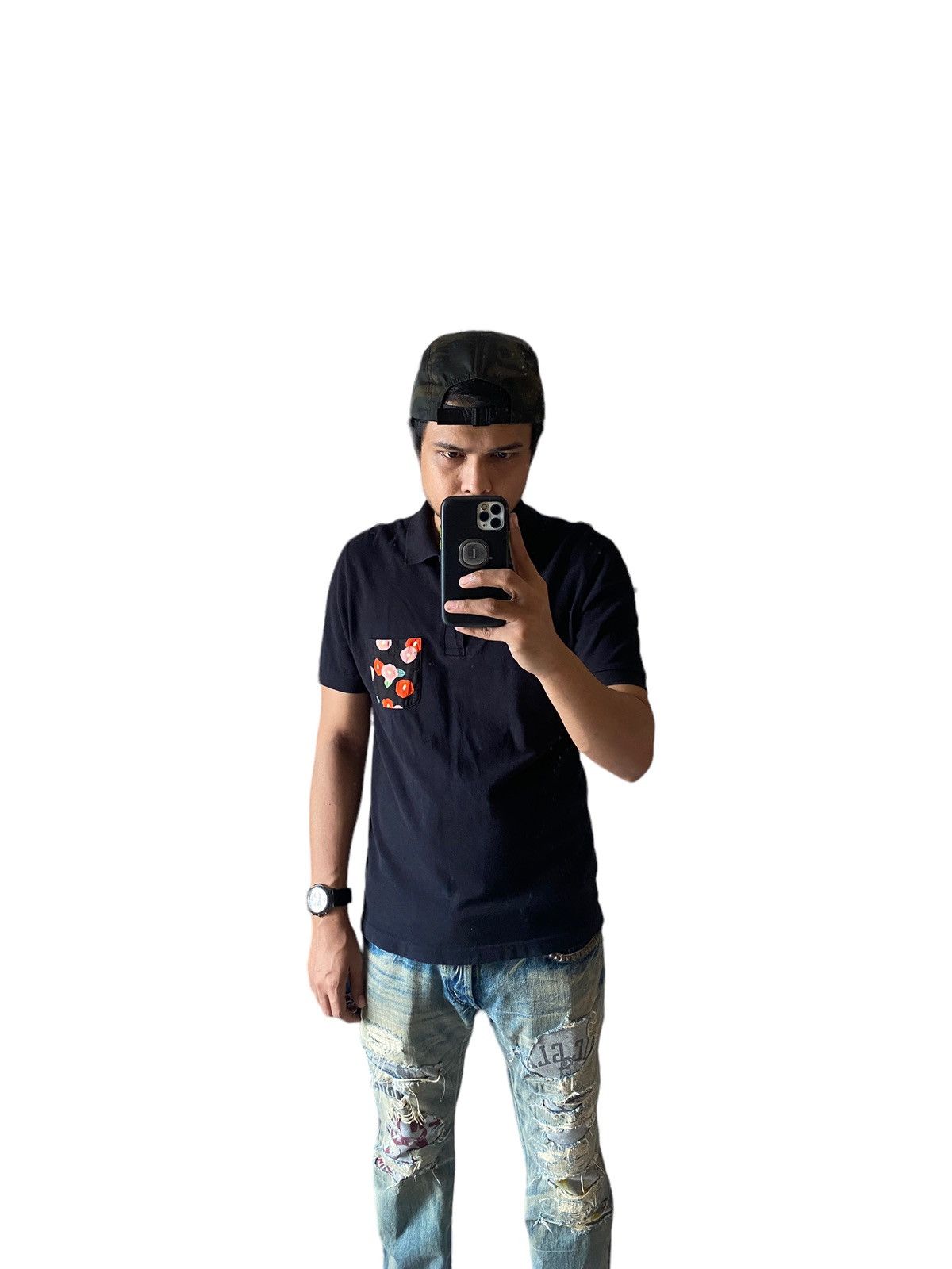 Raf by Raf Simons Raf Simon Polo Tee Floral Size US M / EU 48-50 / 2 - 9 Thumbnail