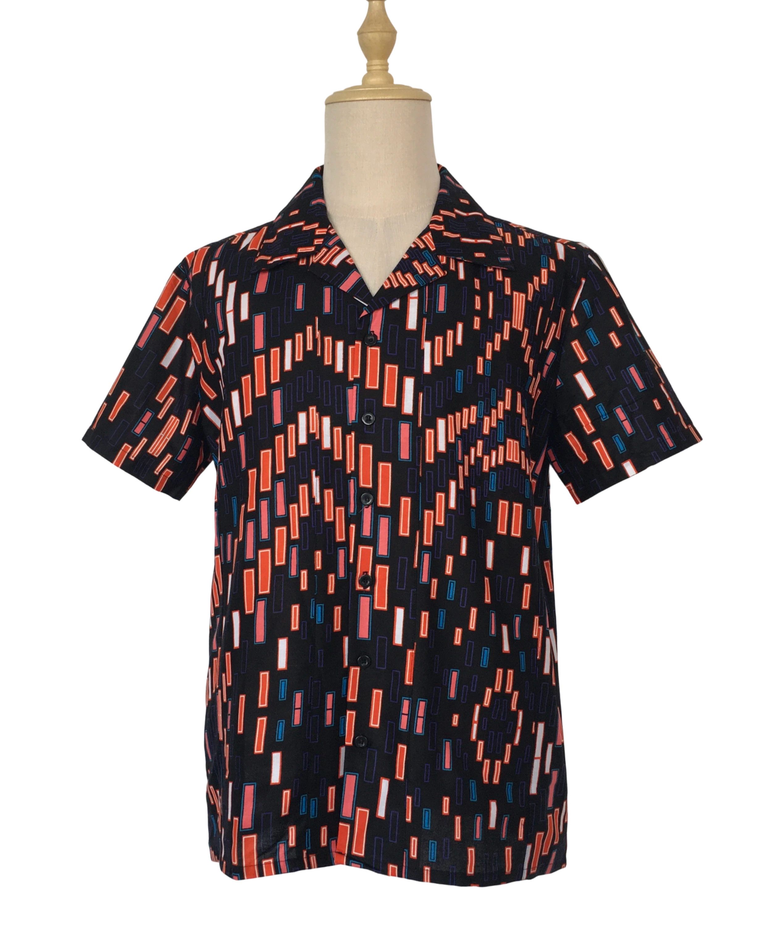 Other African Wax Print Men Shirt Short Sleeves Summer Size US XL / EU 56 / 4 - 1 Thumbnail