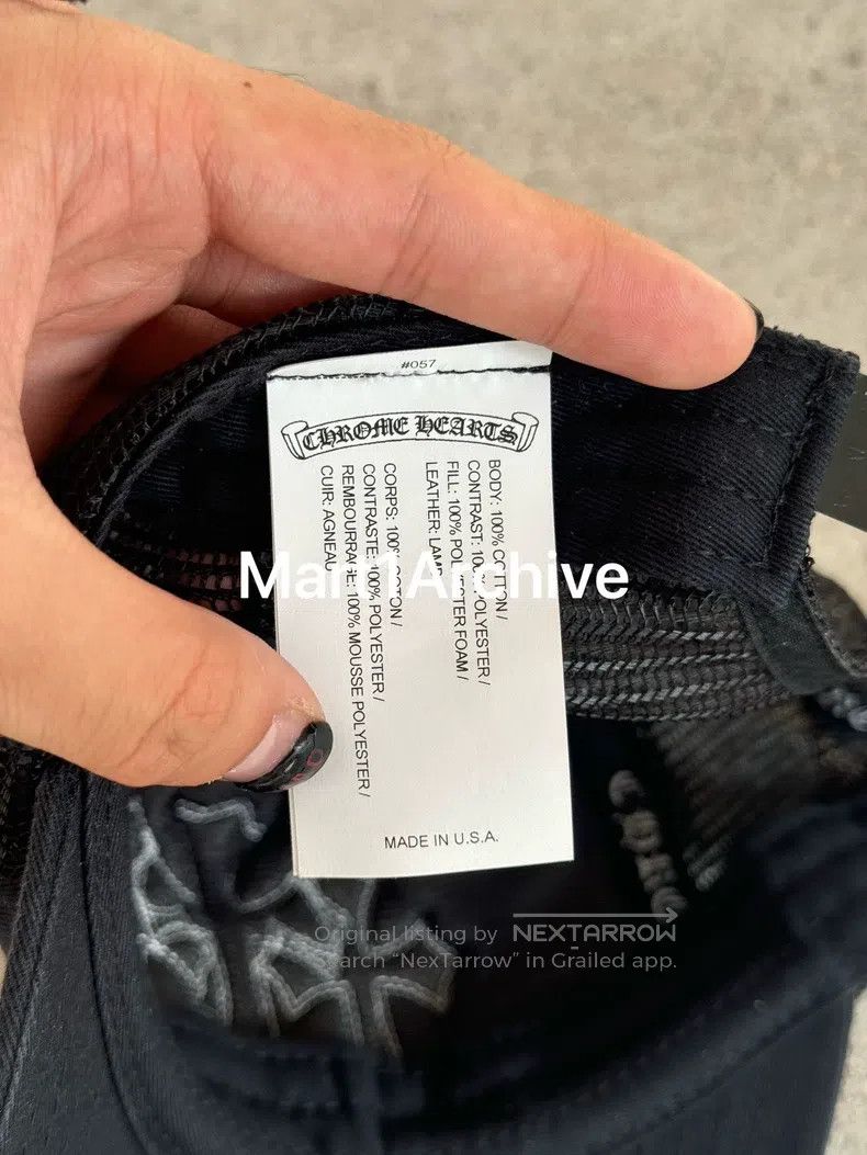 Chrome Hearts CHROME HEARTS Thirty Character Embossed Leather Trucker Ha Size ONE SIZE - 5 Thumbnail