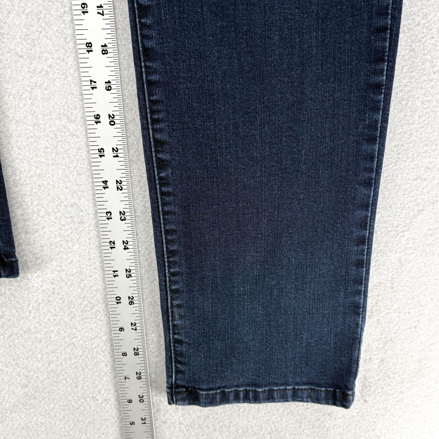 Vintage Democracy Jeans Straight Womens 6 Blue Dark Wash Mid Rise Stretch Size 28" / US 6 / IT 42 - 7 Thumbnail