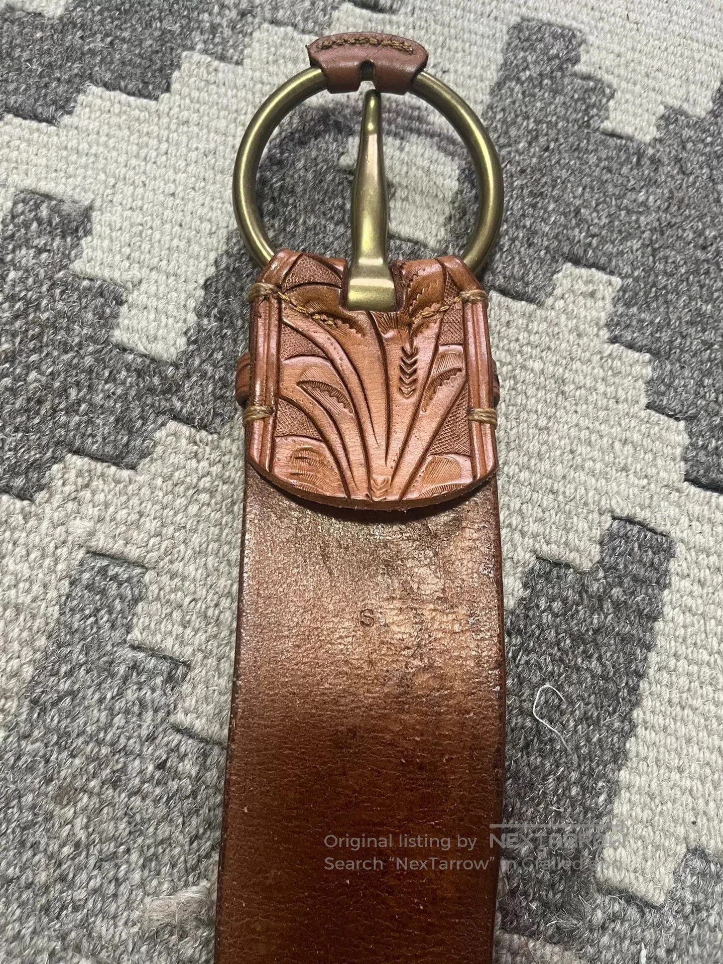 RRL Ralph Lauren Ralph Lauren Handcrafted Embossed Belt. Size ONE SIZE - 5 Thumbnail