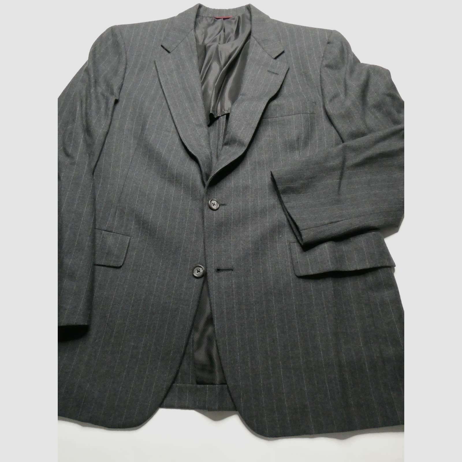 Hart Schaffner Marx vintage Hart Schaffner Marx sport coat, 40R, gray pinstripe Size 40R - 1 Thumbnail
