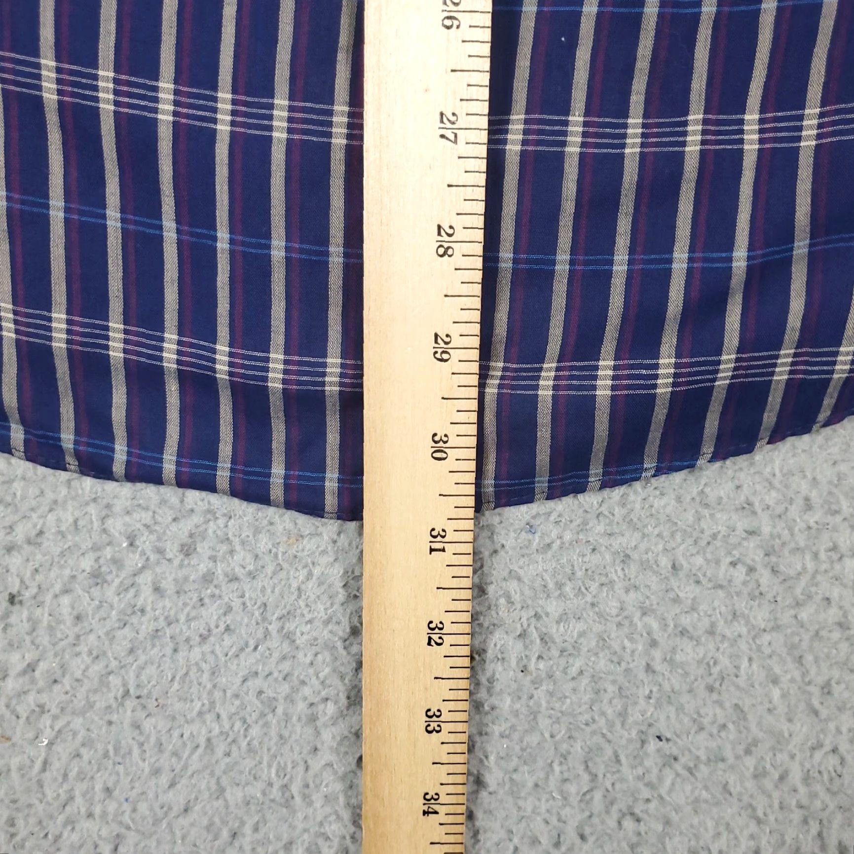 Levi's Levi's Shirt Mens Large Blue Plaid Long Sleeve Button-Up Cotton Blend Size US L / EU 52-54 / 3 - 4 Thumbnail