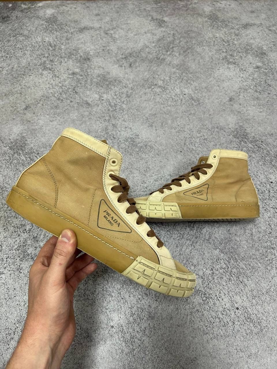 Prada Casetta Wheel High Top Sneaker Shoes 2tg158 luxury y2k