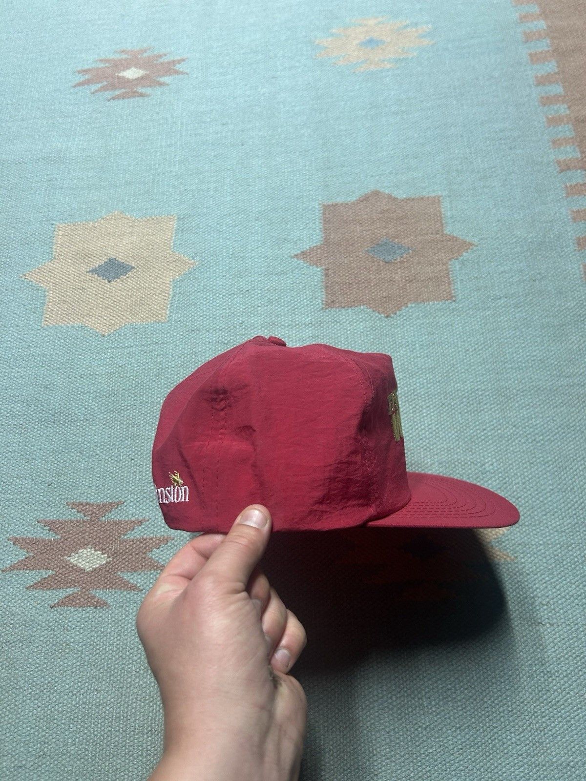 Vintage Vintage SnapBack hat Winston cigarettes the wrap nylon promo Size ONE SIZE - 5 Thumbnail