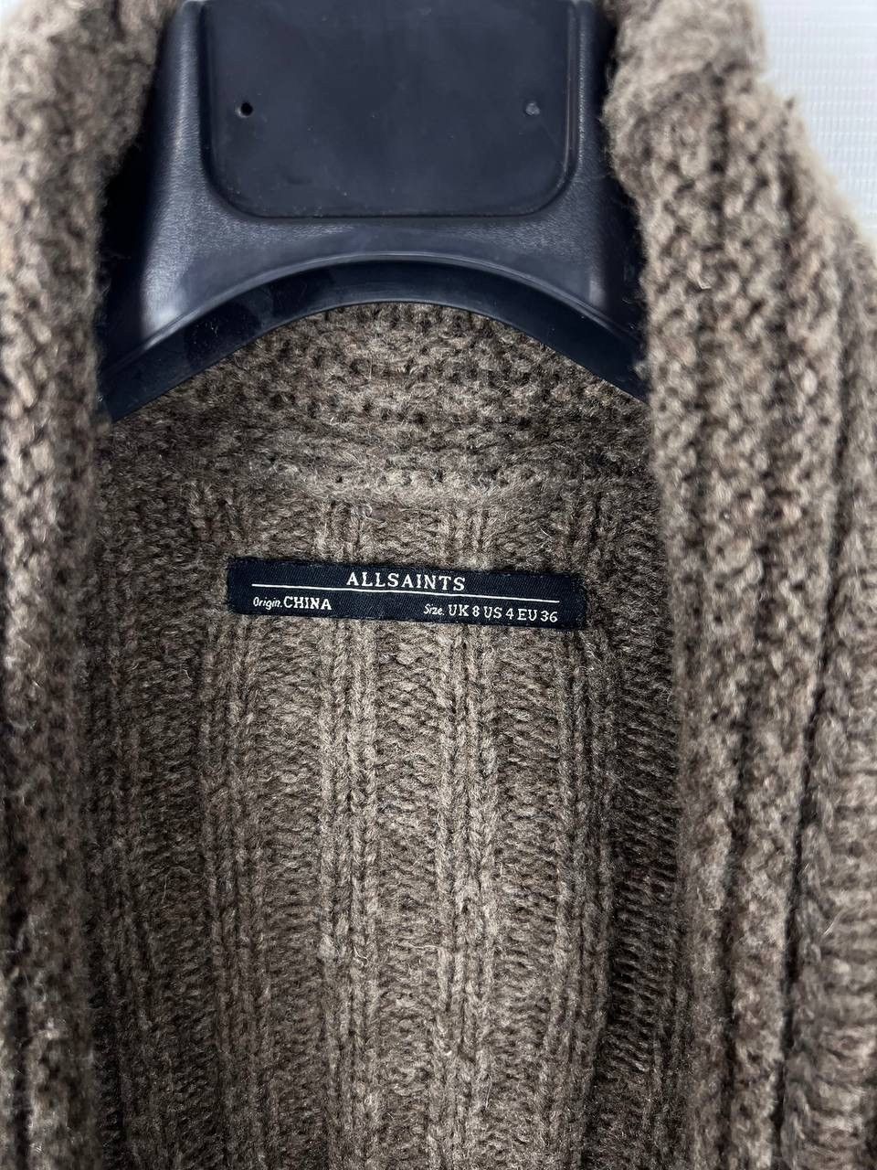 Allsaints Allsaints force cardigan leather wool woman size US 4 Size S / US 4 / IT 40 - 3 Thumbnail