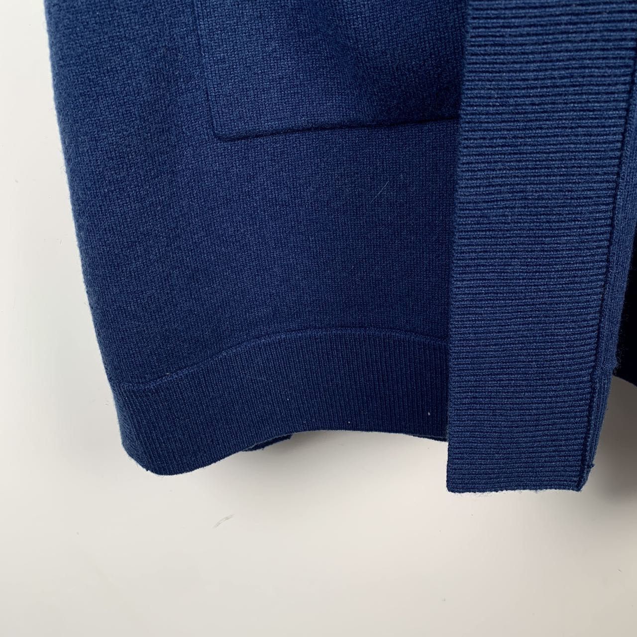 Burberry Burberry Navy Hooded Wool-Cashmere Poncho (One Size) Size ONE SIZE - 5 Thumbnail