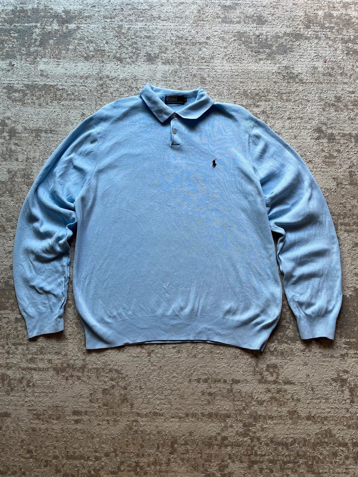 Ralph Lauren Polo Ralph Lauren 100% Cotton Sweater Rugby Neck Sz XL Size US XL / EU 56 / 4 - 1 Thumbnail