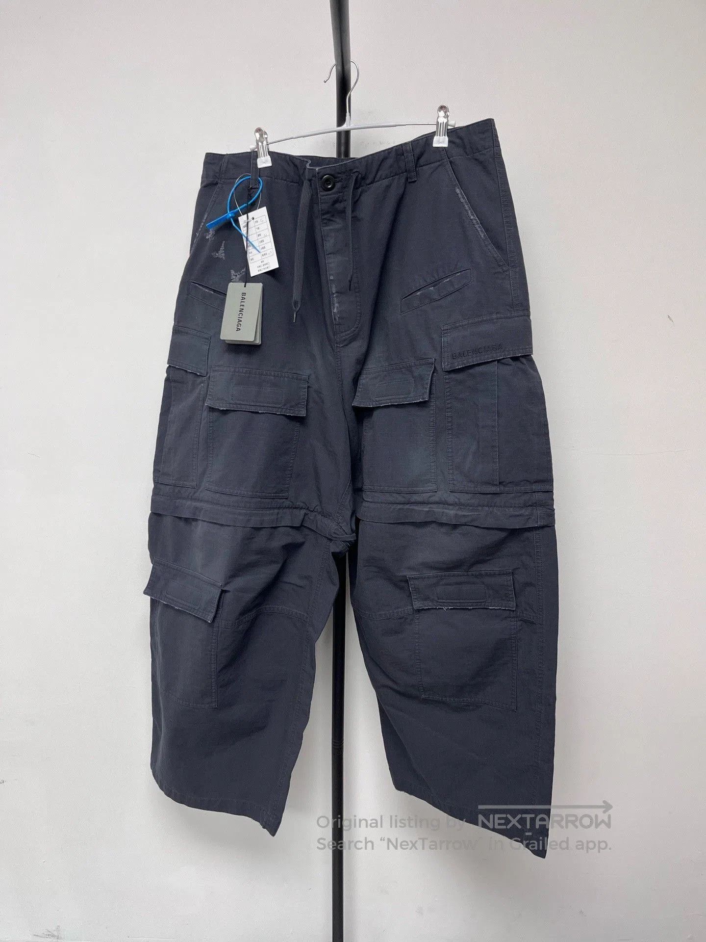 Balenciaga Balenciaga Gray Washed Distressed Jeans. Size US 31 - 1 Thumbnail
