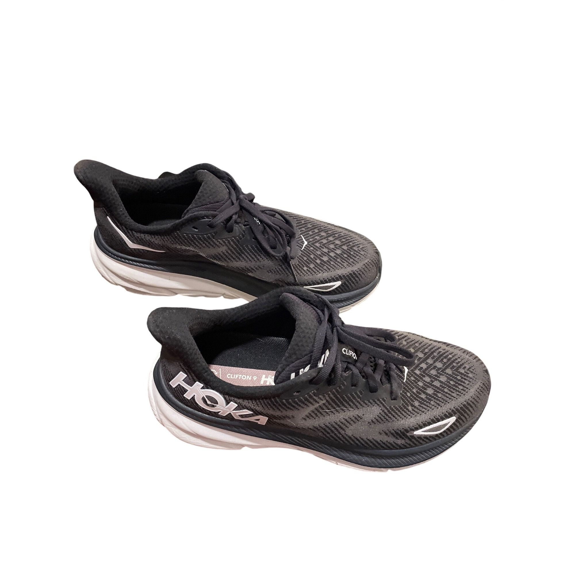 Hoka Hoka Clifton 9 wms black white running walking sneakers shoe Size US 8.5 / IT 38.5 - 4 Thumbnail
