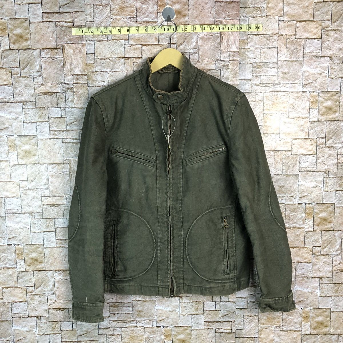 Japanese Brand Design Works Green faded jacket vintage #A668 Size US S / EU 44-46 / 1 - 1 Thumbnail