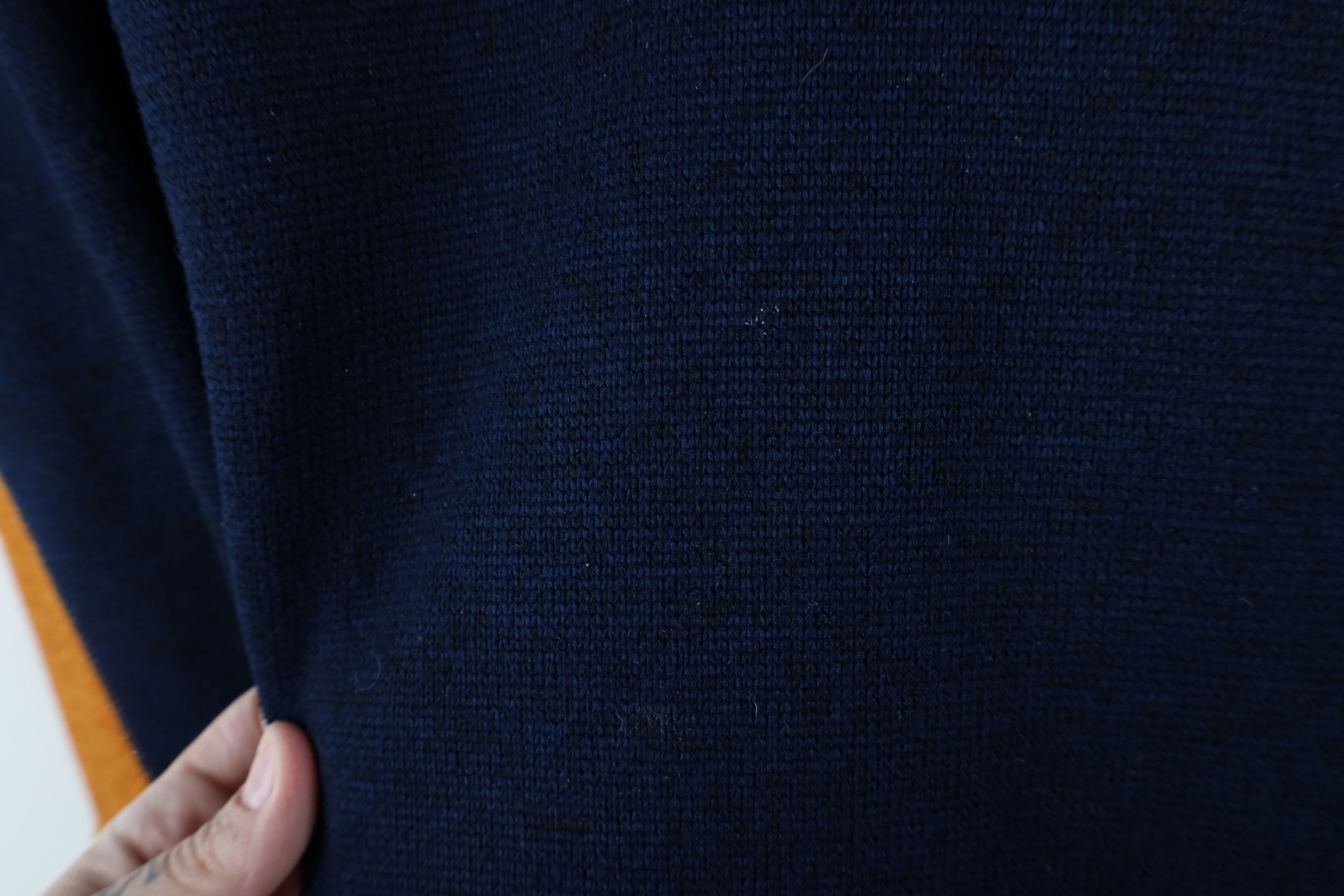 Orvis × Vintage Orvis Trout Bum Spell Out Half Zip Knit Fleece Sweater Blue Size US XL / EU 56 / 4 - 5 Thumbnail
