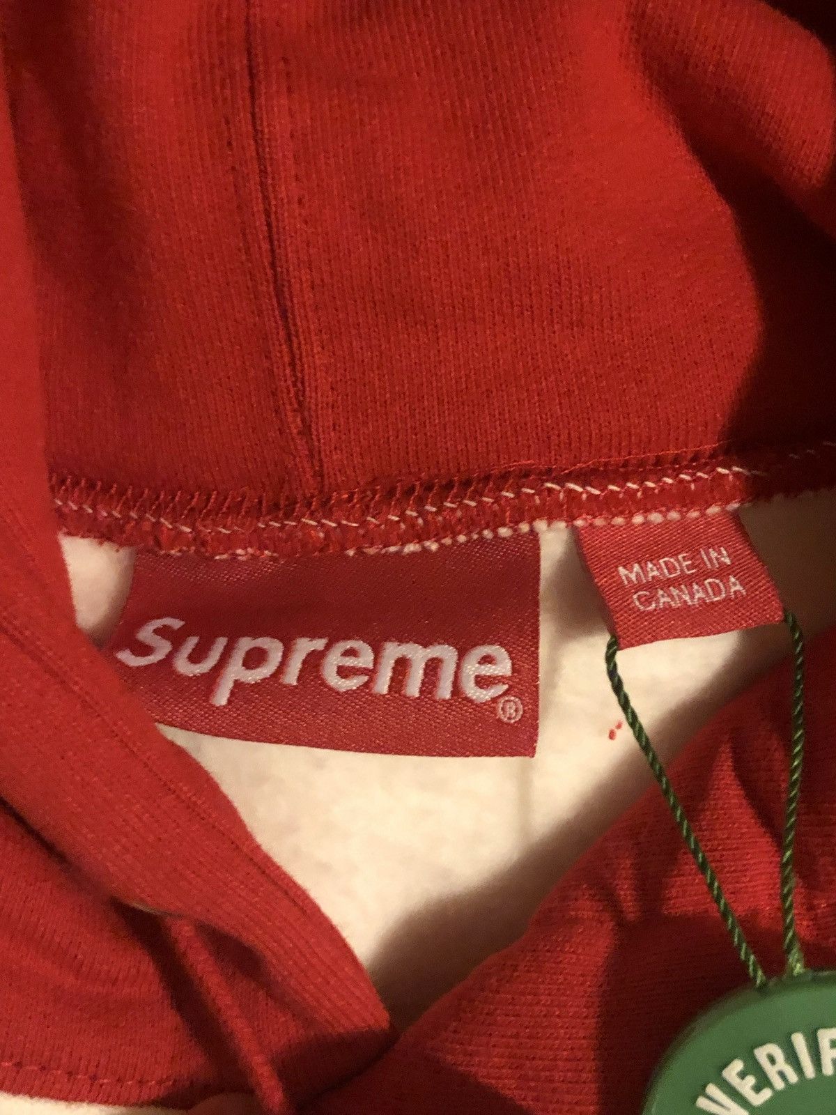 Supreme Supreme Blocked Hooded Sweatshirt Red M Size US M / EU 48-50 / 2 - 4 Thumbnail
