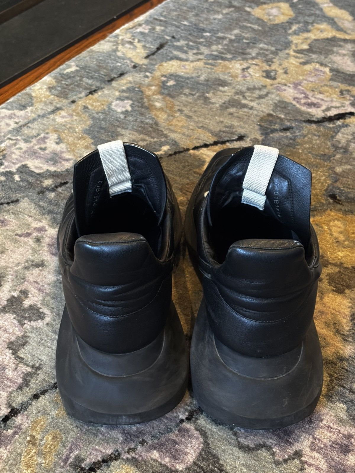 Rick Owens Rick Owen Black Leather Geth Runners Size US 10 / EU 43 - 3 Thumbnail