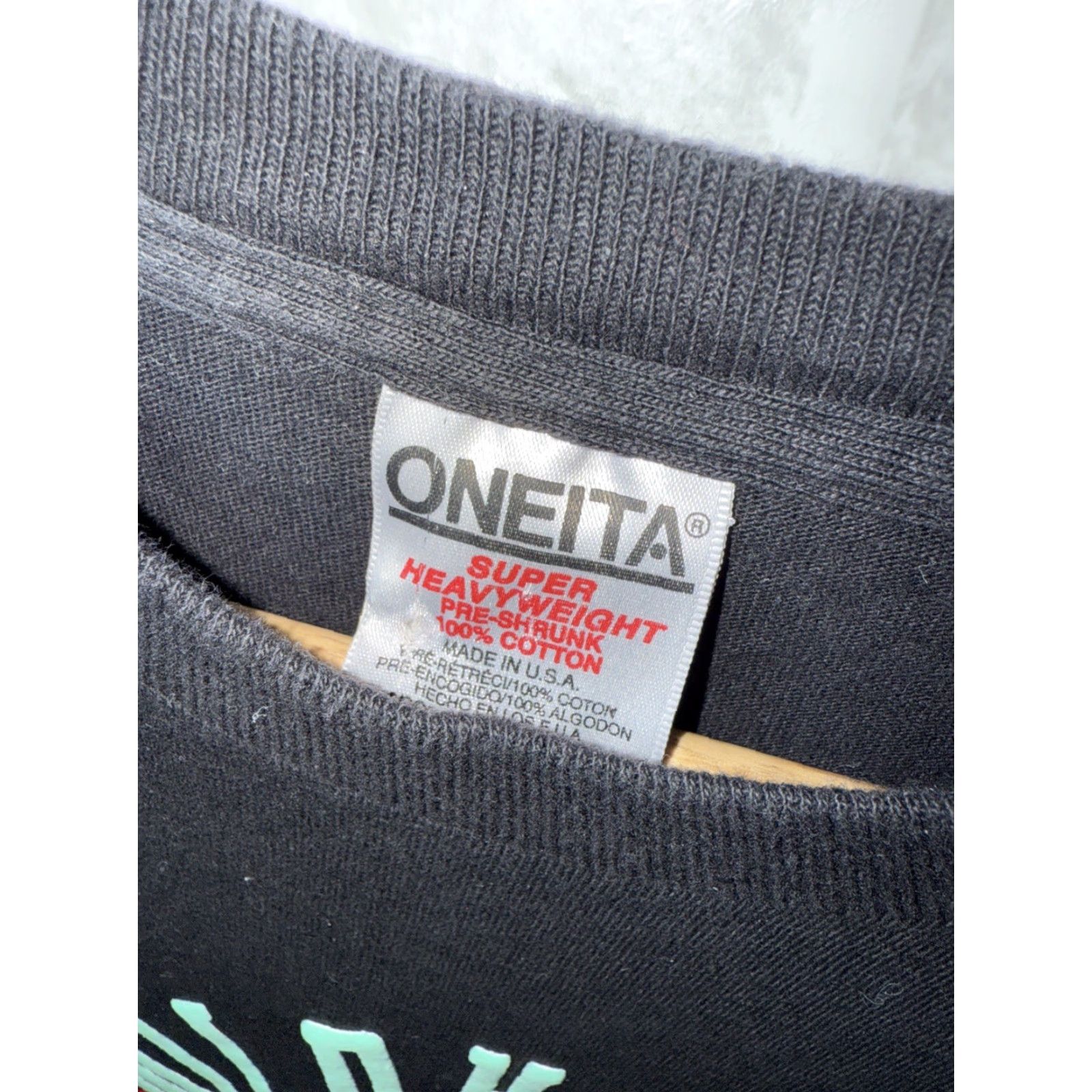 Vintage VINTAGE 90s ONEITA T-Shirt Black XL Mens Single Stitch Wildhorse Saloon Nashville USA Stitch Shirt Size US XL / EU 56 / 4 - 2 Thumbnail