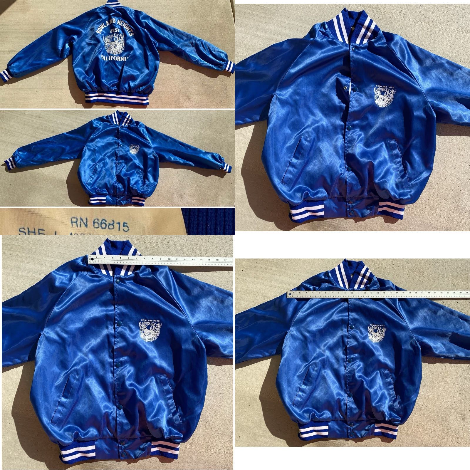 Vintage VINTAGE Westark Satin Bomber Jacket USA Made Blue L Men Size US L / EU 52-54 / 3 - 10 Thumbnail