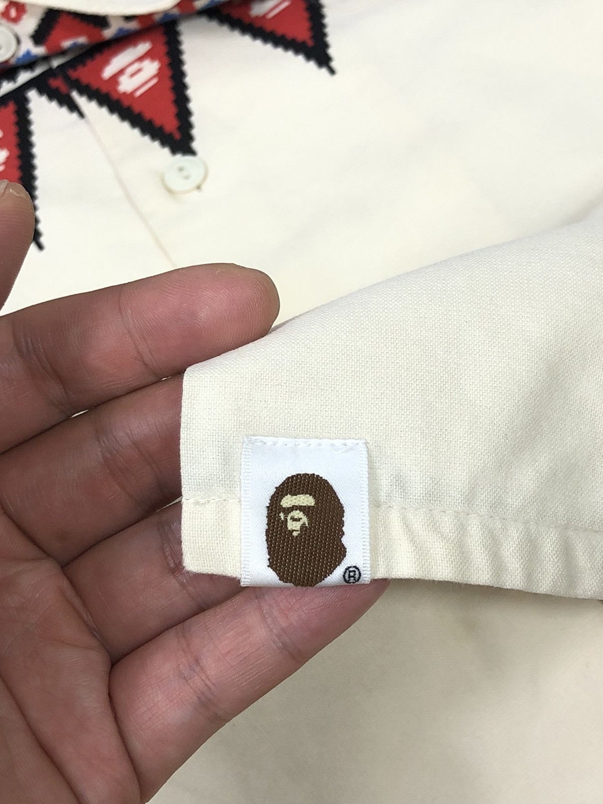 Bape RARE🔥BAPE CLASSIC NAVAJO CODE NATIVE BUTTON UPS Size S / US 4 / IT 40 - 10 Thumbnail