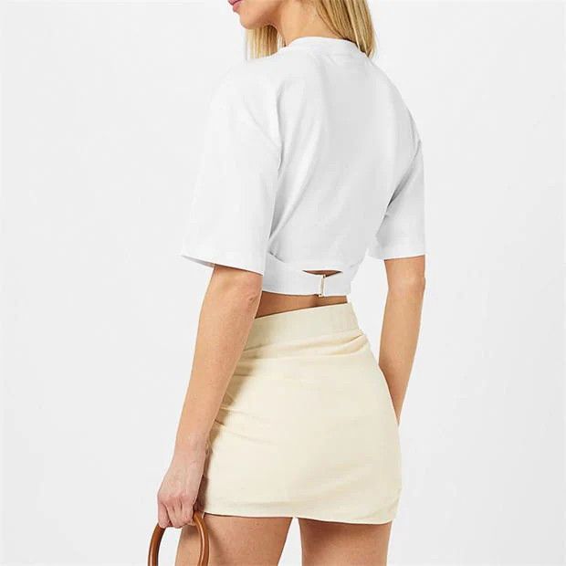 Jacquemus o1g2r1mq1024 T- Shirt in White Size M / US 6-8 / IT 42-44 - 4 Thumbnail