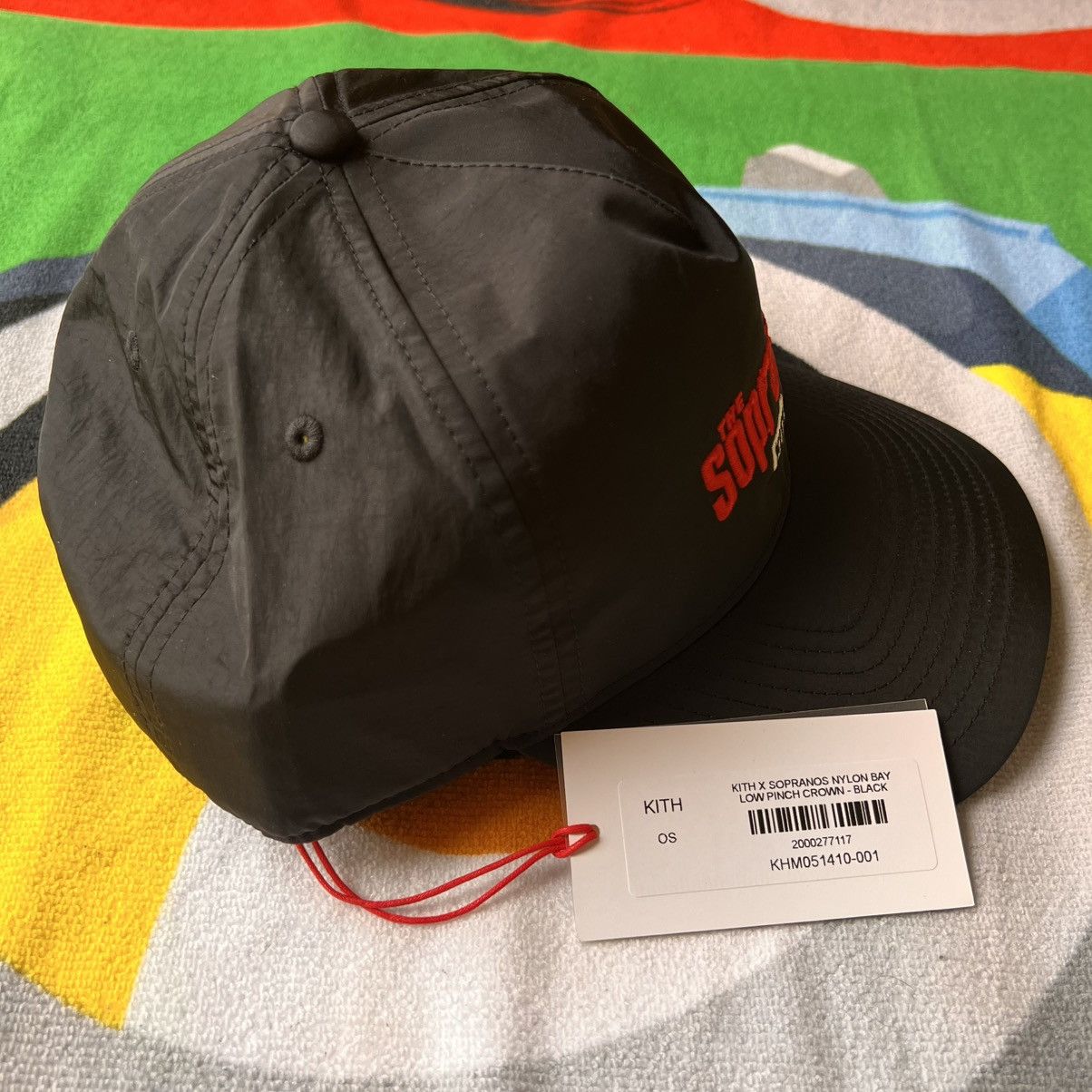 Kith KITH x The Sopranos Nylon Bay Low Pinch Crown Cap Black hat Size ONE SIZE - 7 Thumbnail
