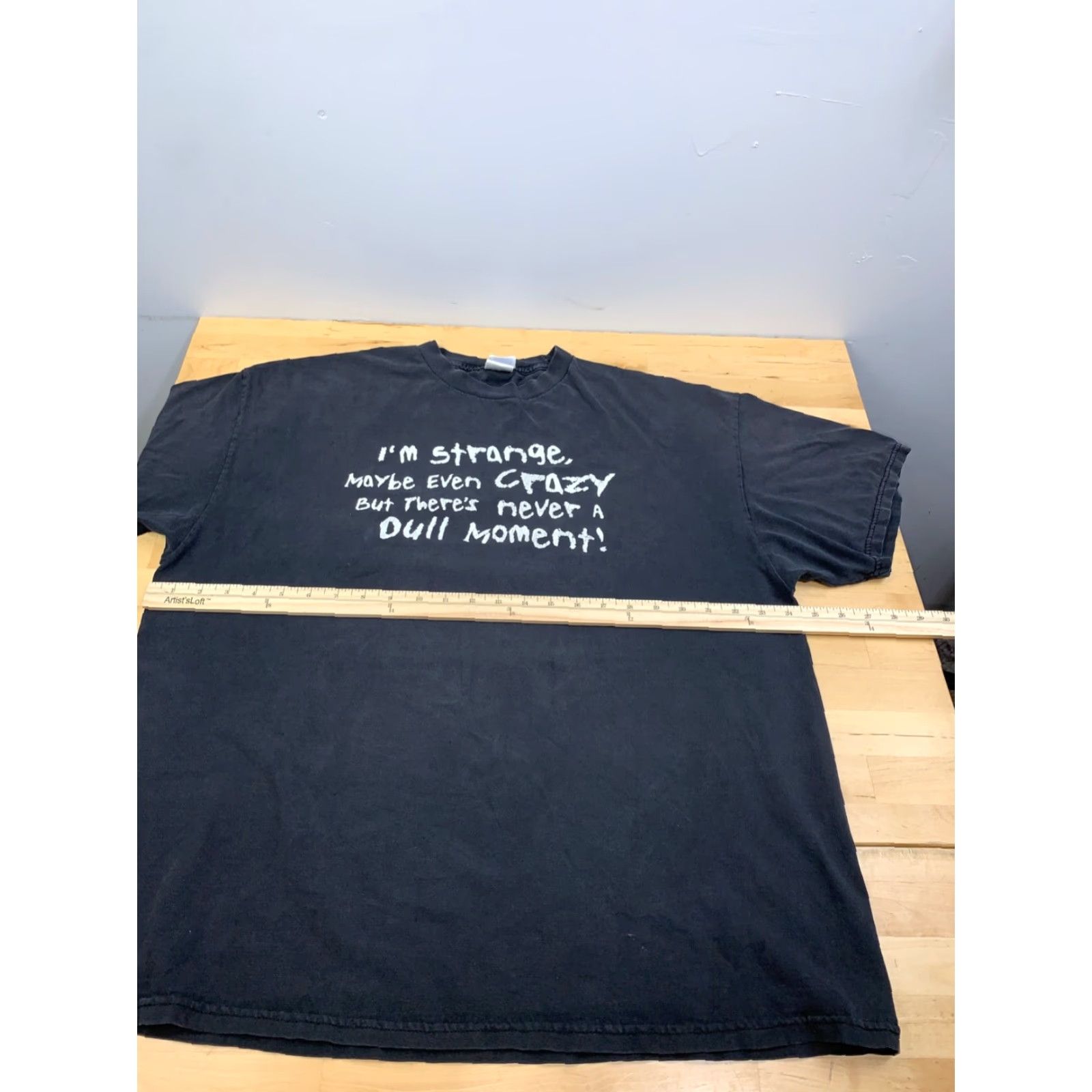 Vintage VINTAGE Strange Crazy Dull Moment Shirt Mens 2XL Black Funny Y2K Tennessee River Shirt Mens 2XL Black Funny 11219 Size US XXL / EU 58 / 5 - 4 Thumbnail